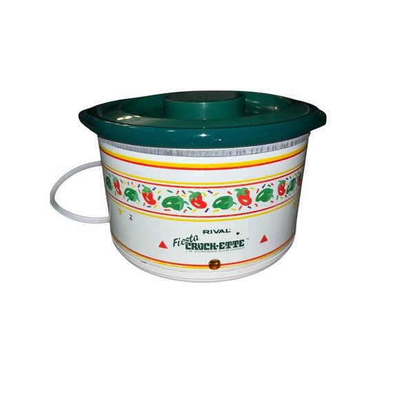 Vintage Rival Fiesta Crock-Ette 1 Qt Slow Cooker – Model 3200/3 – Tested & Works - Picture 1 of 16